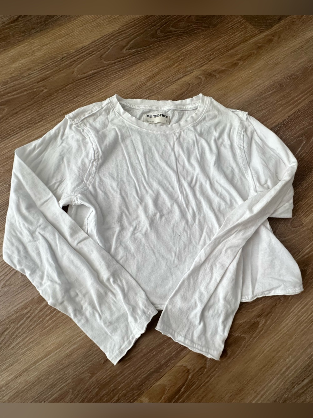 Free People cropped white T